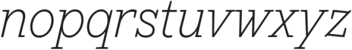 TT Rationalist ExtraLight Italic otf (200) Font LOWERCASE