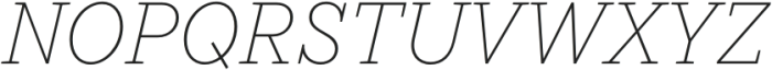 TT Rationalist Thin Italic otf (100) Font UPPERCASE