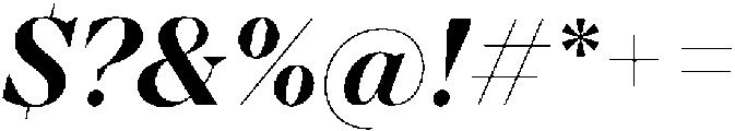 TT Regins Display Bold Italic otf (700) Font OTHER CHARS