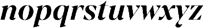 TT Regins Display Bold Italic otf (700) Font LOWERCASE