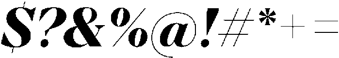 TT Regins Display ExtraBold Italic otf (700) Font OTHER CHARS
