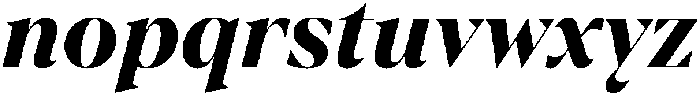 TT Regins Display ExtraBold Italic otf (700) Font LOWERCASE