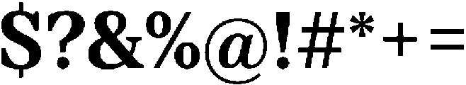 TT Regins Text Bold otf (700) Font OTHER CHARS