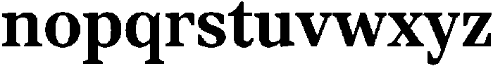 TT Regins Text Bold otf (700) Font LOWERCASE