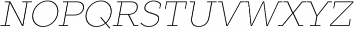TT Slabs Black Italic otf (900) Font UPPERCASE
