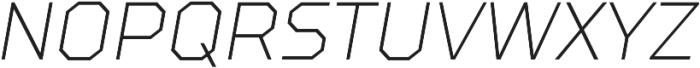 TT Squares Condensed Thin Italic otf (100) Font UPPERCASE