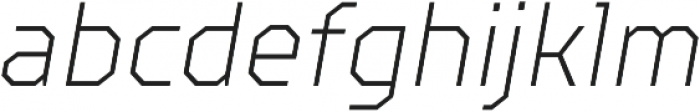 TT Squares Condensed Thin Italic otf (100) Font LOWERCASE
