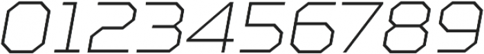 TT Squares Thin Italic otf (100) Font OTHER CHARS