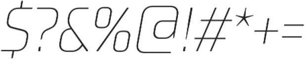 TT Supermolot Condensed Thin Italic otf (100) Font OTHER CHARS
