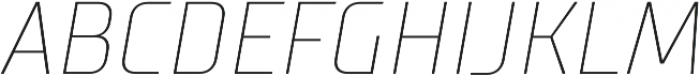 TT Supermolot Condensed Thin Italic otf (100) Font UPPERCASE