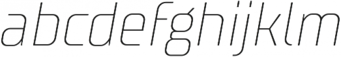 TT Supermolot Condensed Thin Italic otf (100) Font LOWERCASE
