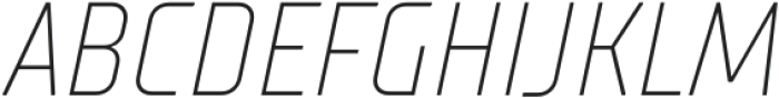 TT Supermolot Neue Condensed ExtraLight Italic otf (200) Font UPPERCASE