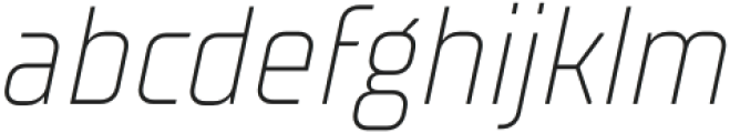 TT Supermolot Neue Condensed ExtraLight Italic otf (200) Font LOWERCASE