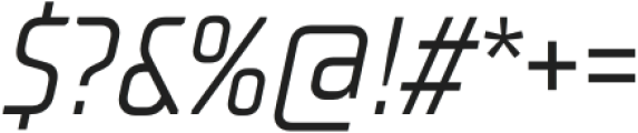 TT Supermolot Neue Condensed Italic otf (400) Font OTHER CHARS
