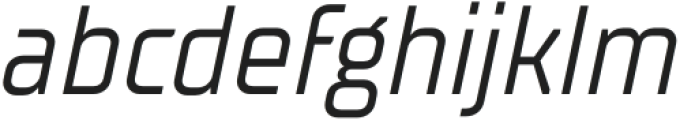 TT Supermolot Neue Condensed Italic otf (400) Font LOWERCASE