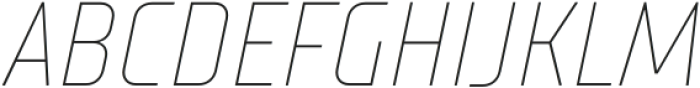 TT Supermolot Neue Condensed Thin Italic otf (100) Font UPPERCASE