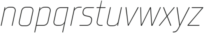 TT Supermolot Neue Condensed Thin Italic otf (100) Font LOWERCASE