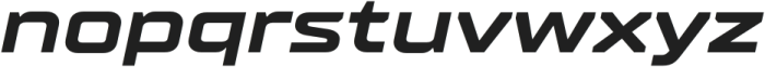 TT Supermolot Neue Extended Bold Italic otf (700) Font LOWERCASE
