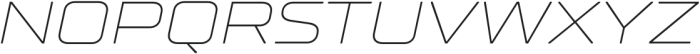 TT Supermolot Neue Extended ExtraLight Italic otf (200) Font UPPERCASE