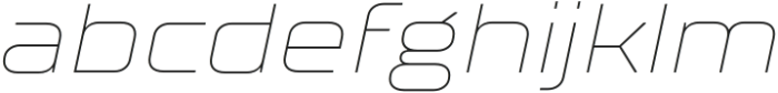 TT Supermolot Neue Extended Thin Italic otf (100) Font LOWERCASE