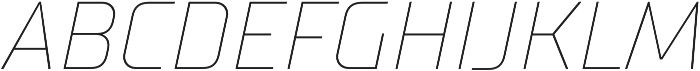 TT Supermolot Neue Thin Italic otf (100) Font UPPERCASE