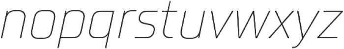 TT Supermolot Neue Thin Italic otf (100) Font LOWERCASE