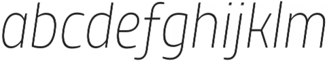 TT Teds ExtraLight Italic otf (200) Font LOWERCASE