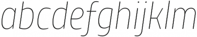 TT Teds Thin Italic otf (100) Font LOWERCASE