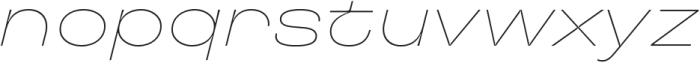 TT Travels Next Thin Italic otf (100) Font LOWERCASE