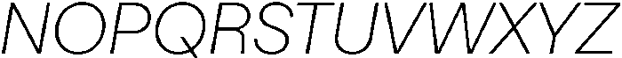 TT Turns ExtraLight Italic otf (200) Font UPPERCASE