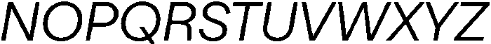 TT Turns Italic otf (400) Font UPPERCASE