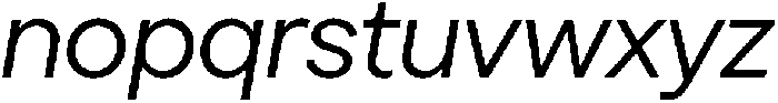 TT Turns Italic otf (400) Font LOWERCASE