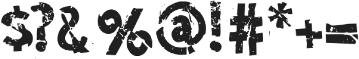TTMC Broken Destroyed otf (400) Font OTHER CHARS