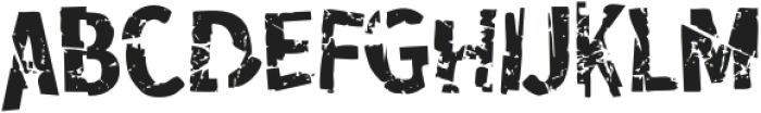 TTMC Broken Destroyed otf (400) Font UPPERCASE