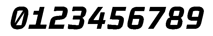 TT Autonomous Mono Trl Bold It Font OTHER CHARS