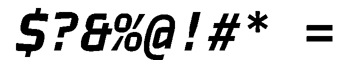 TT Autonomous Mono Trl Bold It Font OTHER CHARS