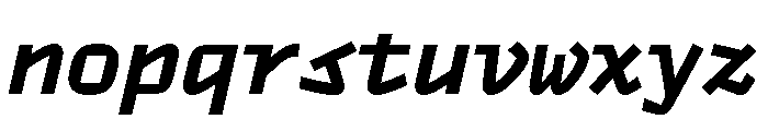 TT Autonomous Mono Trl Bold It Font LOWERCASE
