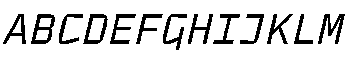 TT Autonomous Mono Trl It Font UPPERCASE