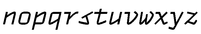 TT Autonomous Mono Trl It Font LOWERCASE