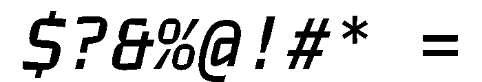 TT Autonomous Mono Trl Medium It Font OTHER CHARS
