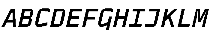 TT Autonomous Mono Trl Medium It Font UPPERCASE