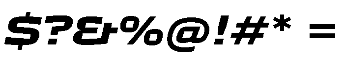 TT Autonomous Trl Bold It Font OTHER CHARS