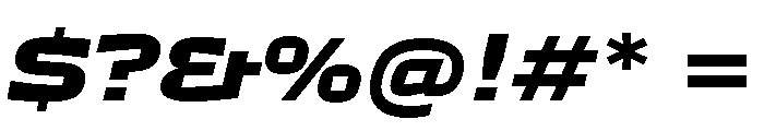 TT Autonomous Trl ExtraBold It Font OTHER CHARS