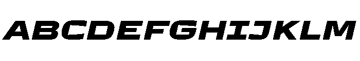TT Autonomous Trl ExtraBold It Font UPPERCASE