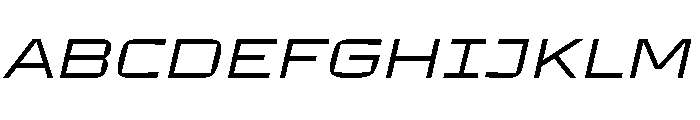 TT Autonomous Trl ExtraLight It Font UPPERCASE