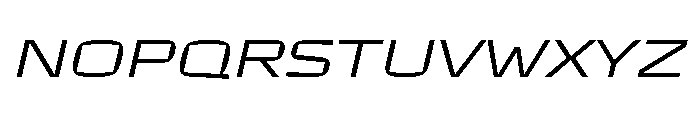 TT Autonomous Trl ExtraLight It Font UPPERCASE