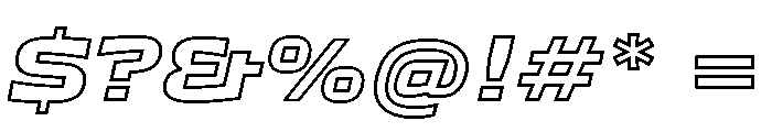TT Autonomous XBd Outline Trl It Font OTHER CHARS