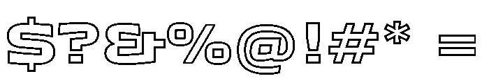 TT Autonomous XBd Outline Trl Font OTHER CHARS
