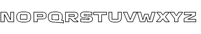 TT Autonomous XBd Outline Trl Font UPPERCASE