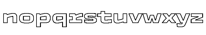 TT Autonomous XBd Outline Trl Font LOWERCASE